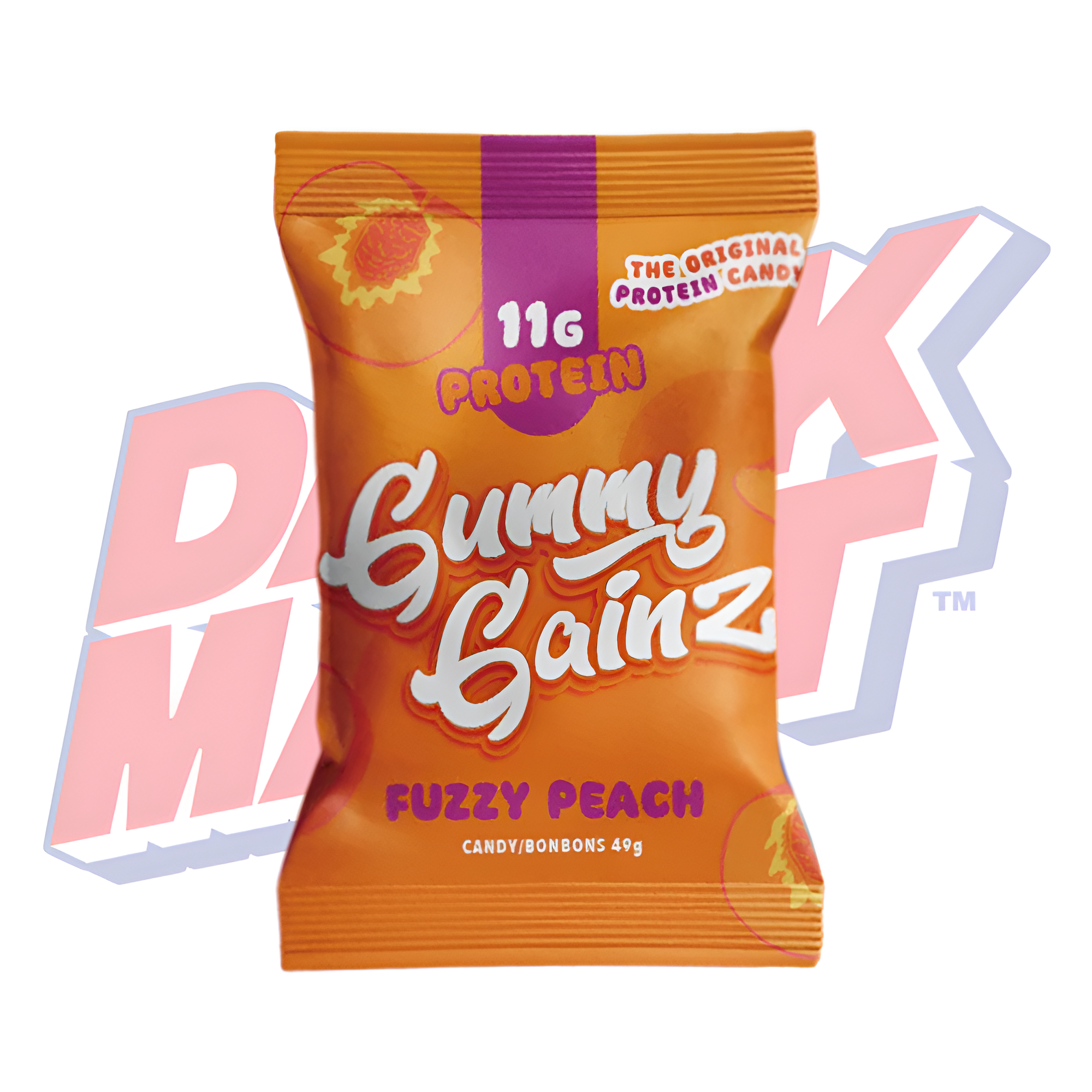 Gummy Gainz Sour Peach - 49g – DANK MART