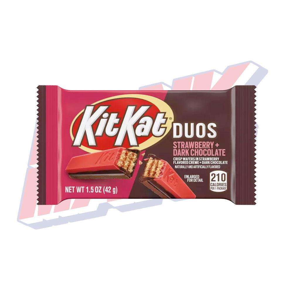 KIT KAT® DUOS Strawberry Flavored Creme and Dark Chocolate Wafer