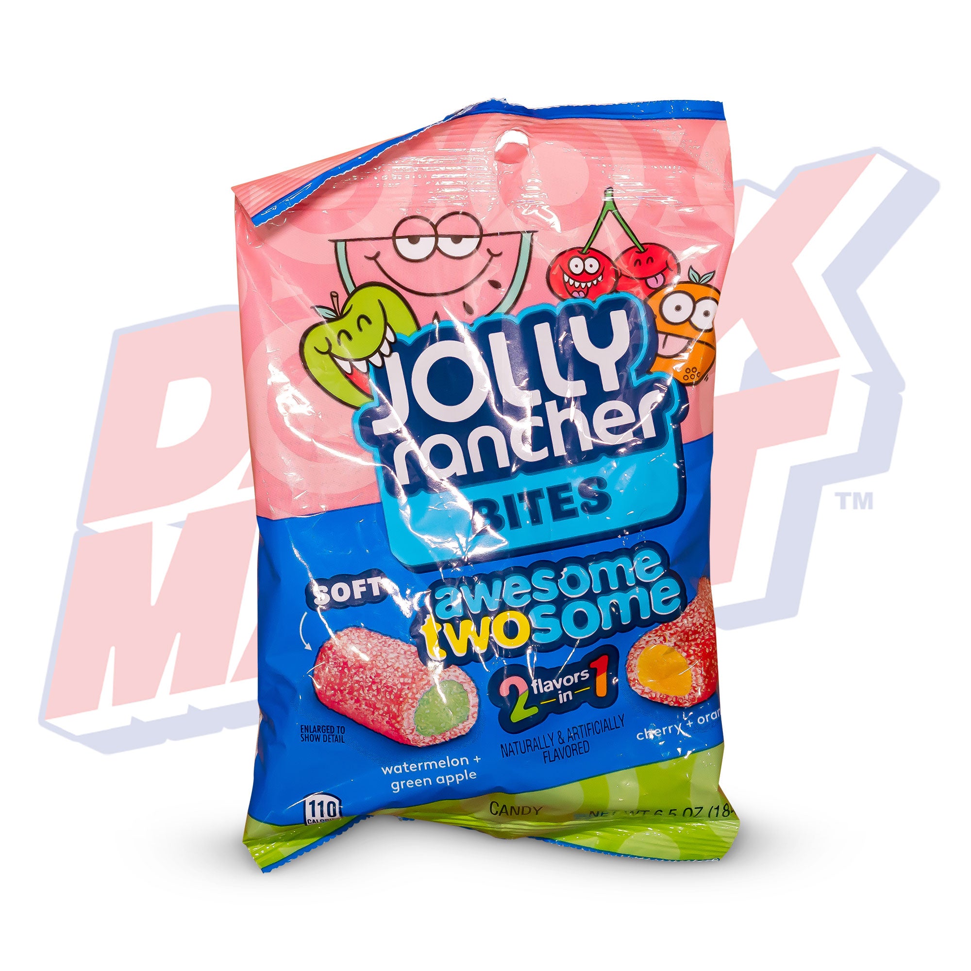 Jolly Rancher Awesome Twosome Chews, Watermelon Green Apple, Cherry Orange - 6.5 oz