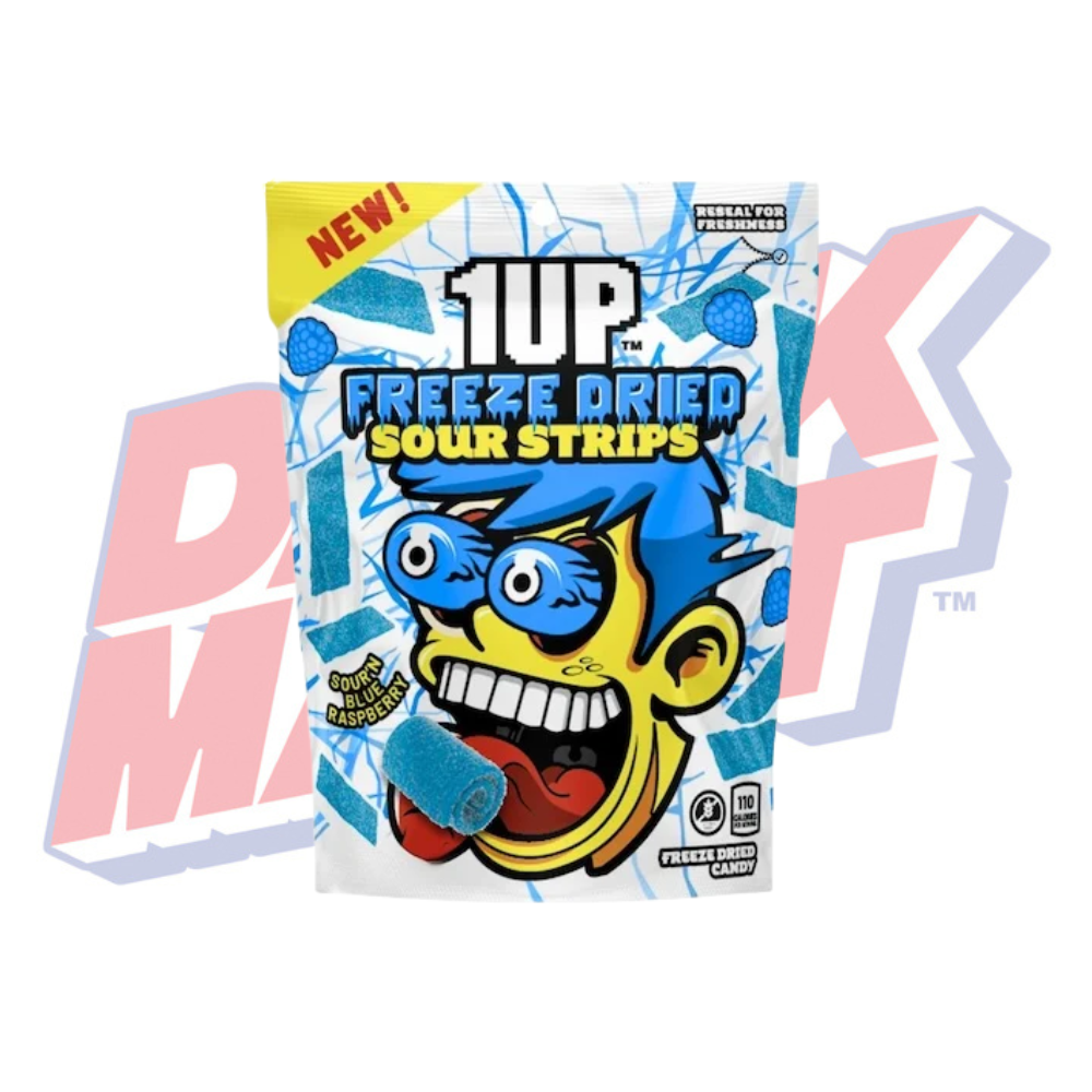 1UP Freeze Dried Sour Strips Blue Raspberry - 85g
