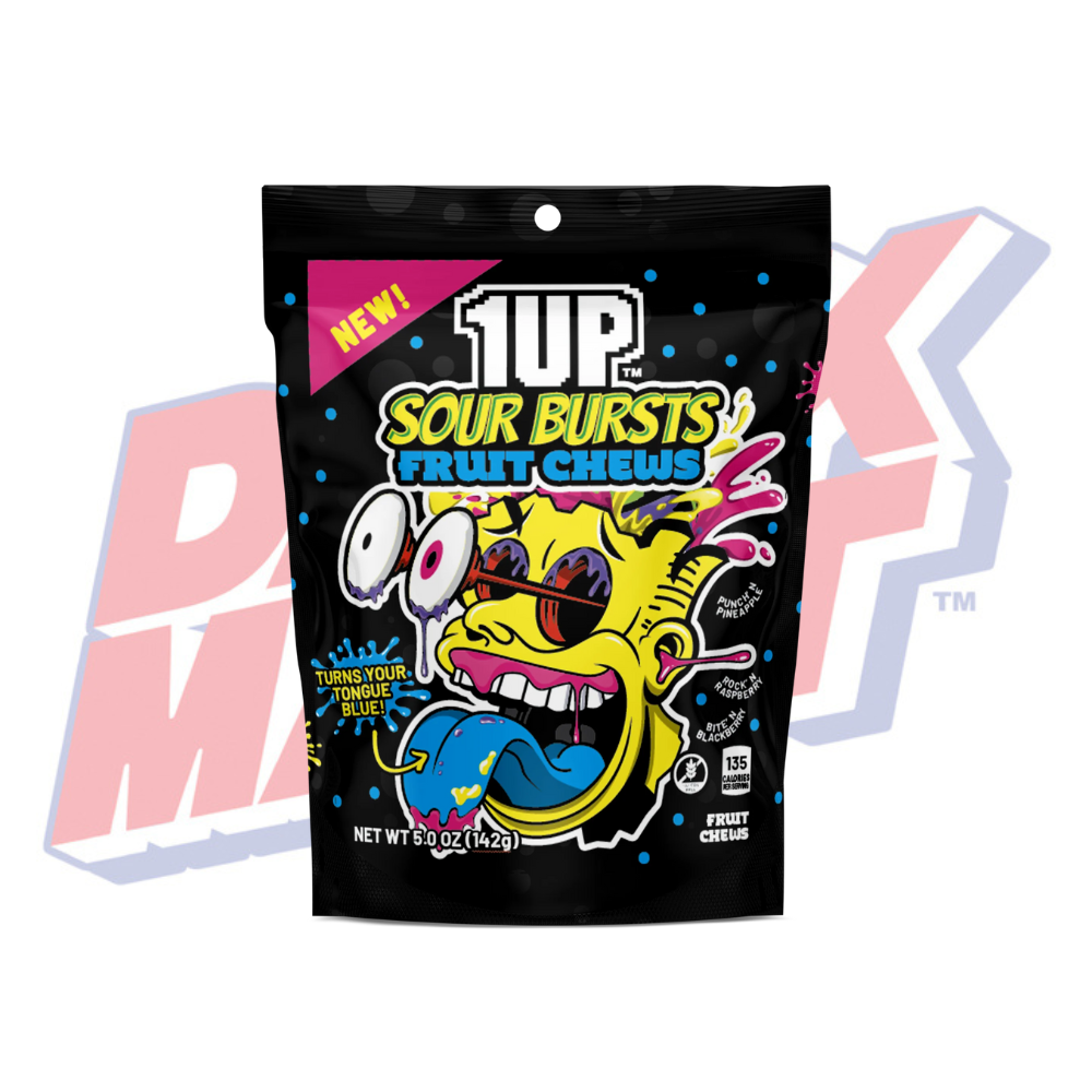 1UP Sour Burst Fruit Chews Blue Pack - 142g