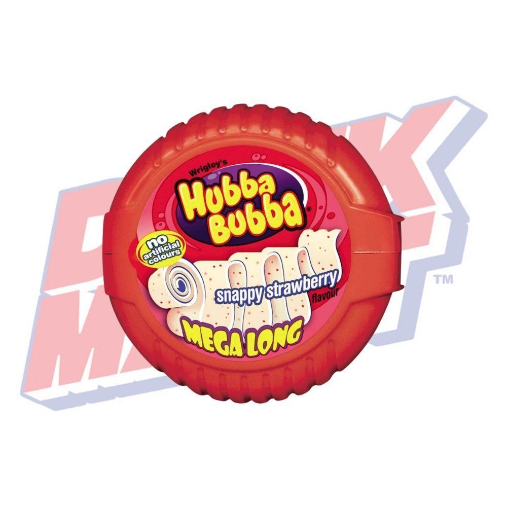 Hubba Bubba Mega Long Snappy Strawberry (UK) - 56g