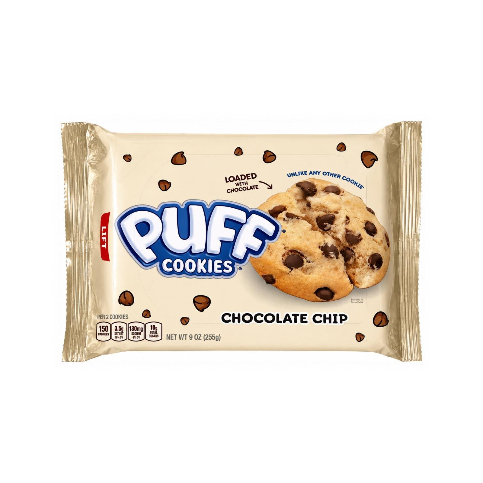 Puff Cookies Chocolate Chip - 9oz