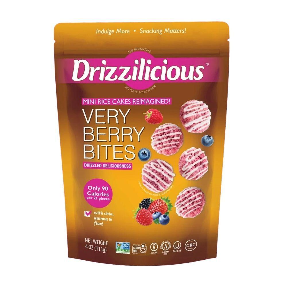 Drizzilicious Verry Berry Bites Mini Rice Cakes - 4oz