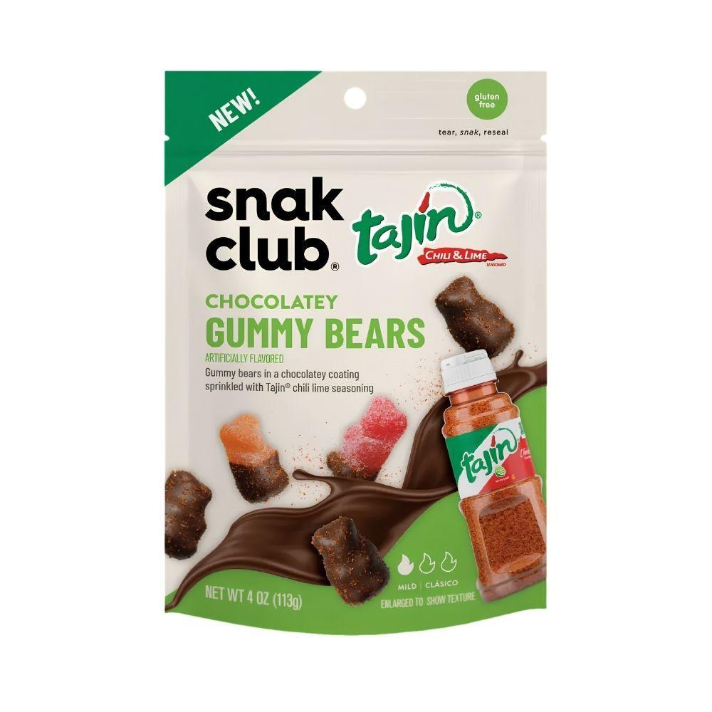 Snak Club Tajin Chocolatey Gummy Bears - 4oz