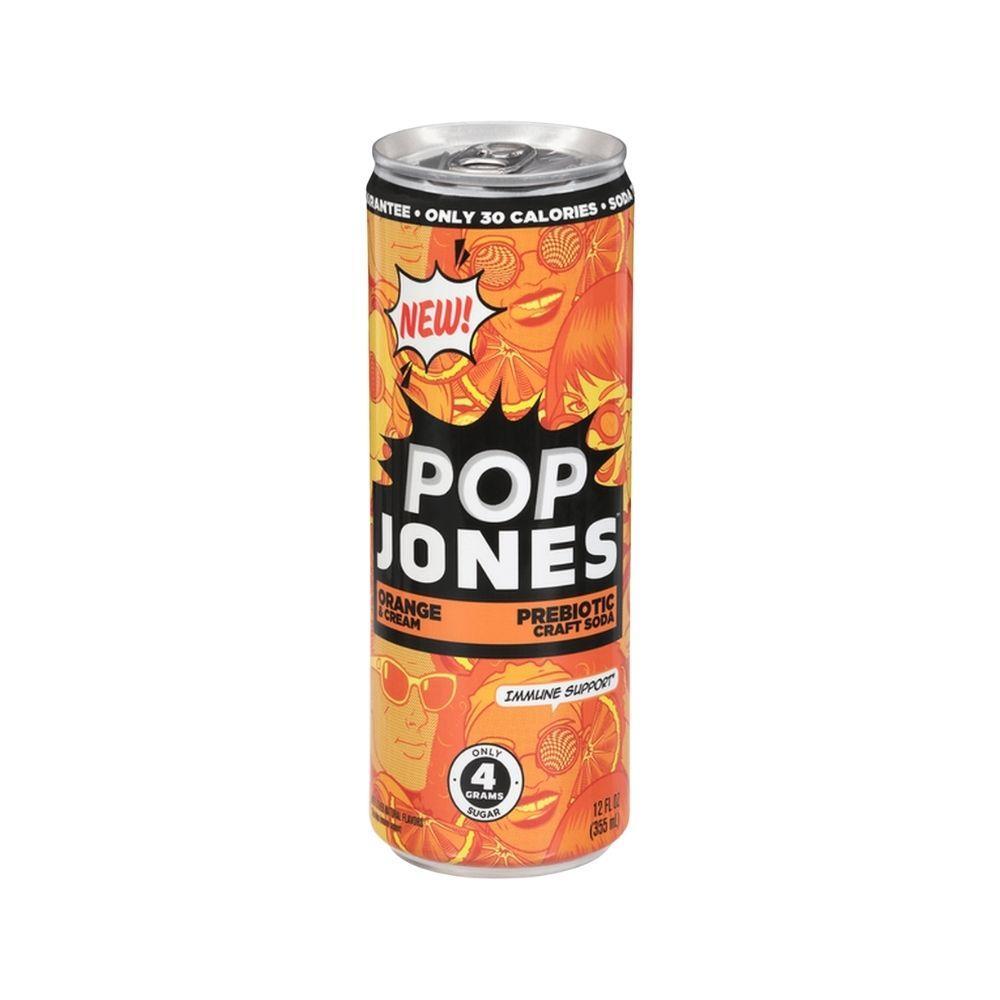 Pop Jones Prebiotic Craft Soda Orange Cream - 355ml