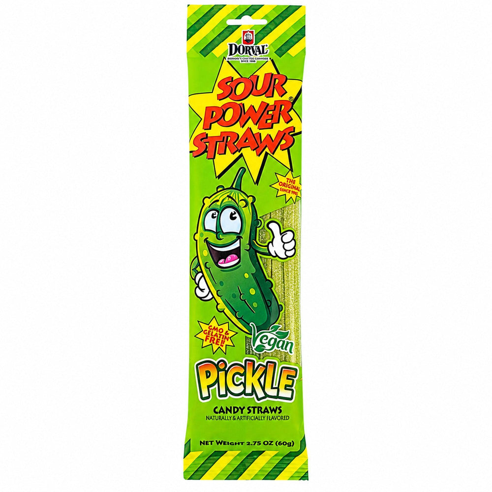 Sour Power Straws Pickle - 1.75oz