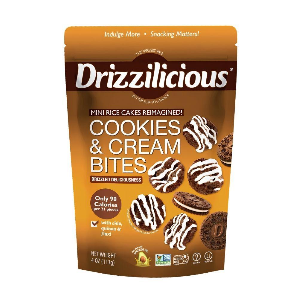Drizzilicious Cookies & Cream Bites Mini Rice Cakes - 4oz