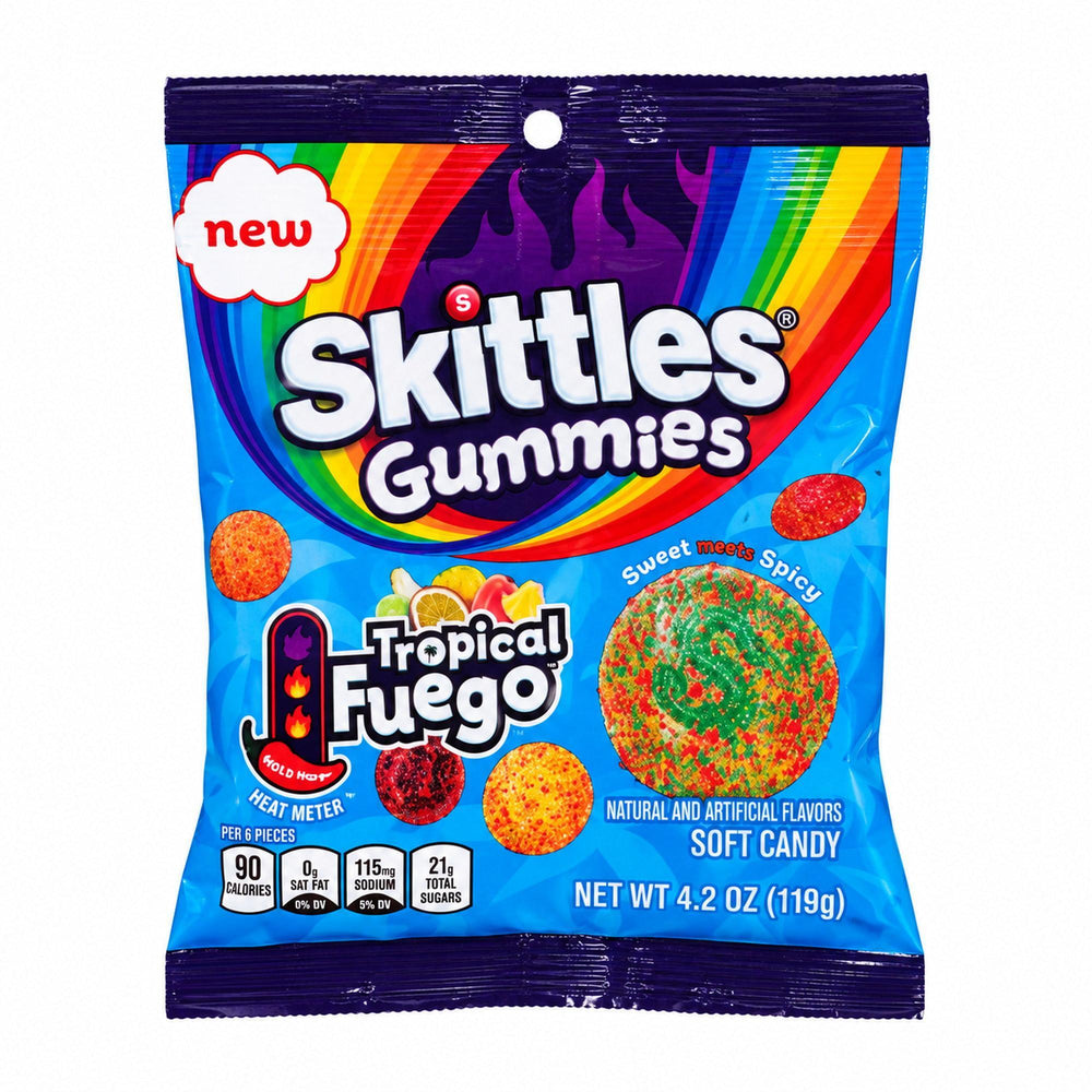 Skittles Gummies Tropical Fuego - 4.2oz