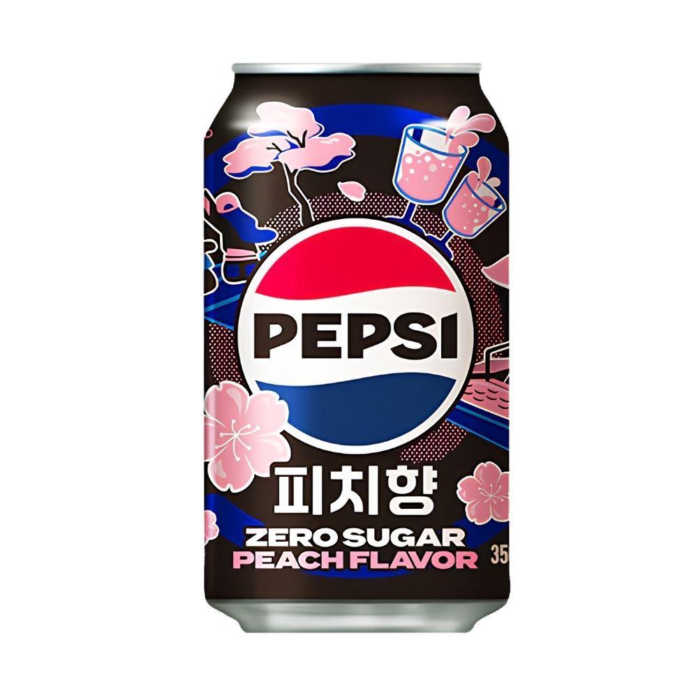 Pepsi Peach Zero Sugar (Korea) - 355ml