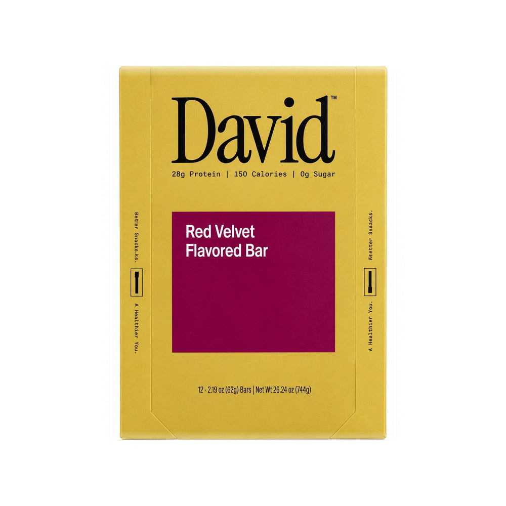 David Protein Bars Red Velvet 4pk - 8.75oz
