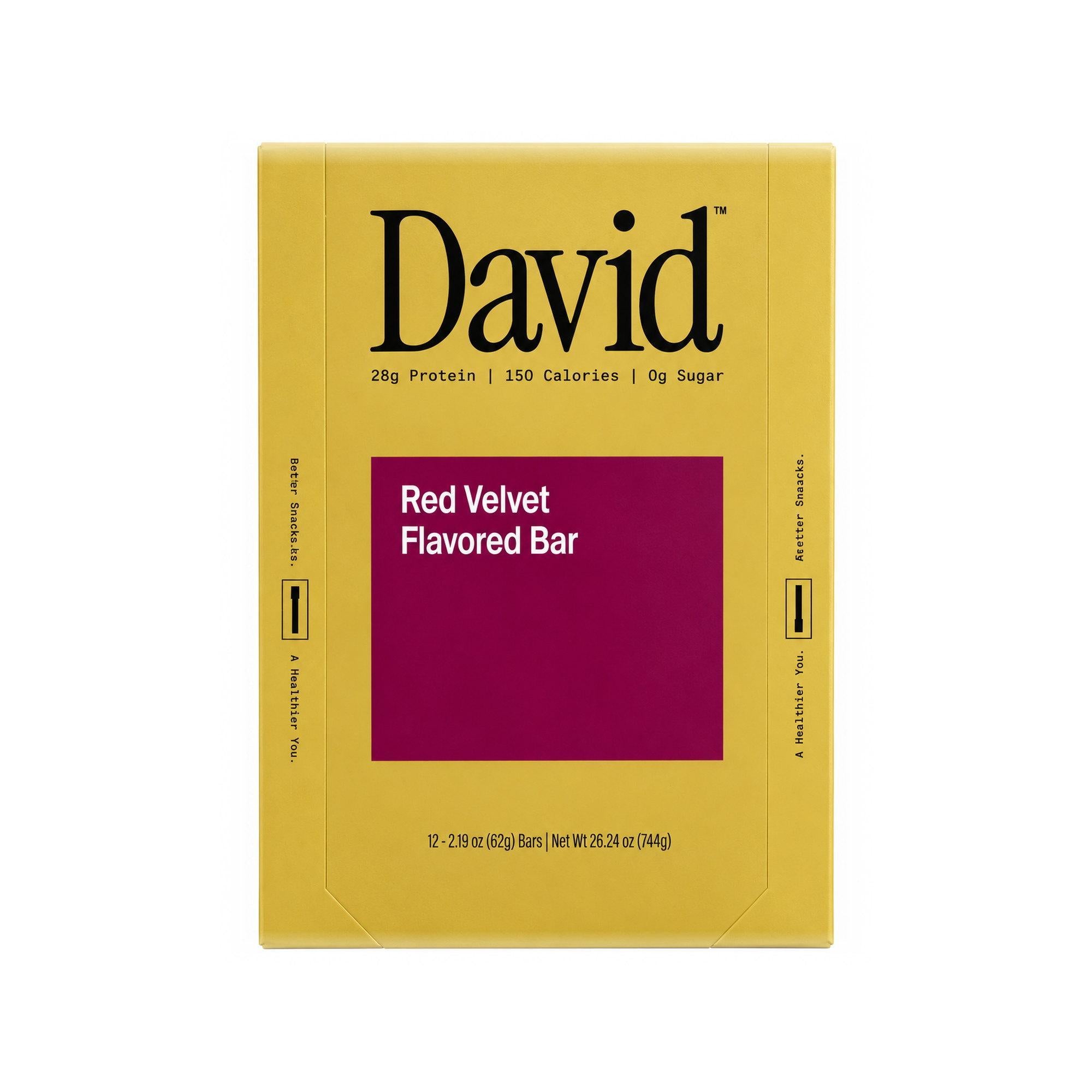 David Protein Bars Red Velvet 4pk - 8.75oz