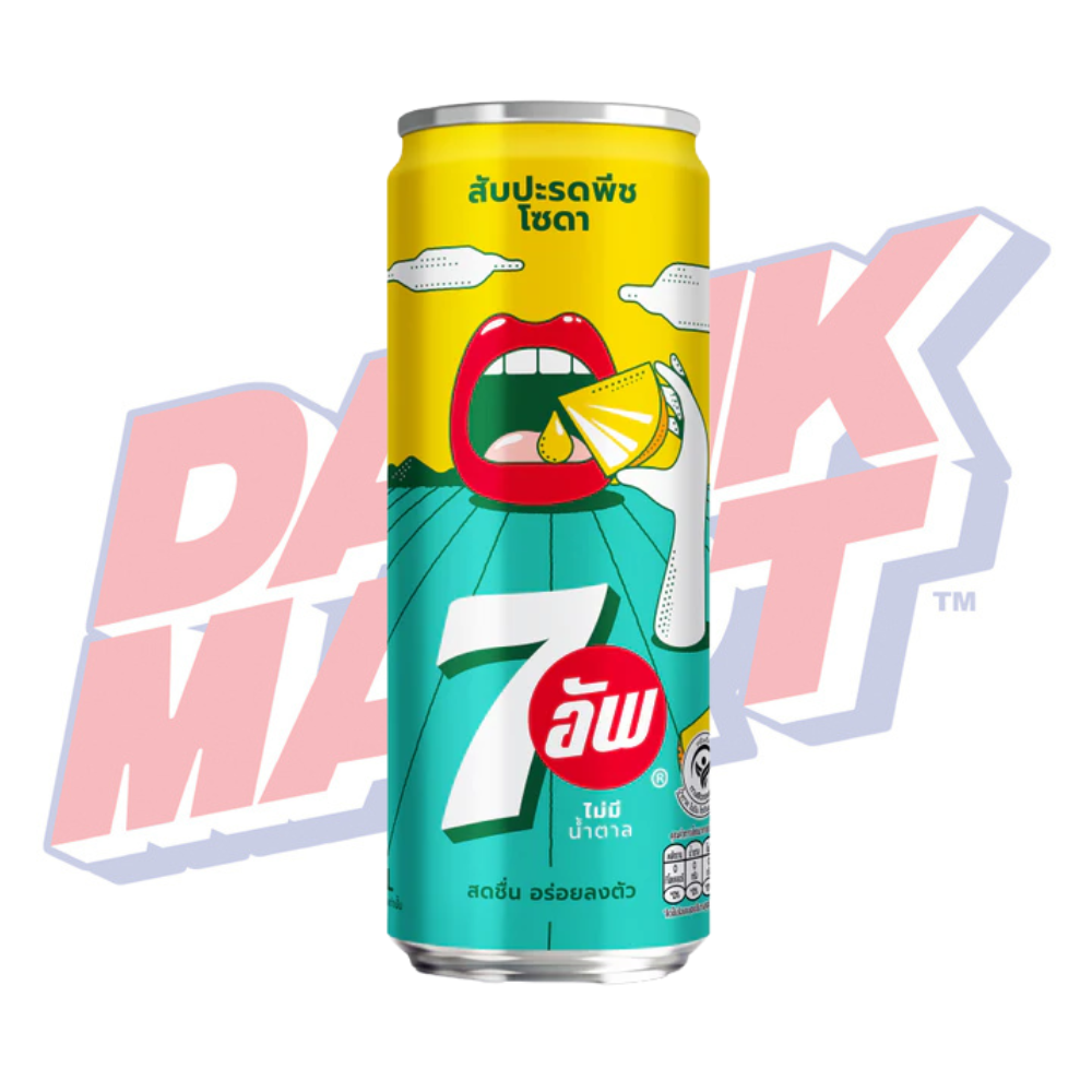 7up Pineapple Peach Zero Sugar (Thailand) - 355ml