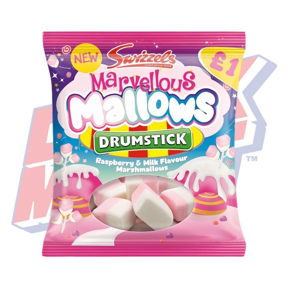 Swizzels Marvellous Mallows Drumstick Raspberry & Milk (UK) - 100g