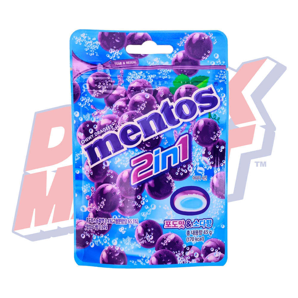 Mentos 2in1 Grape Soda - 45g