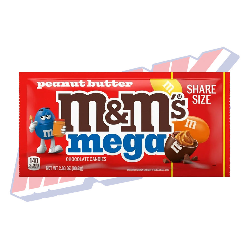 M&Ms Mega Peanut Butter Share Size - 2.83oz