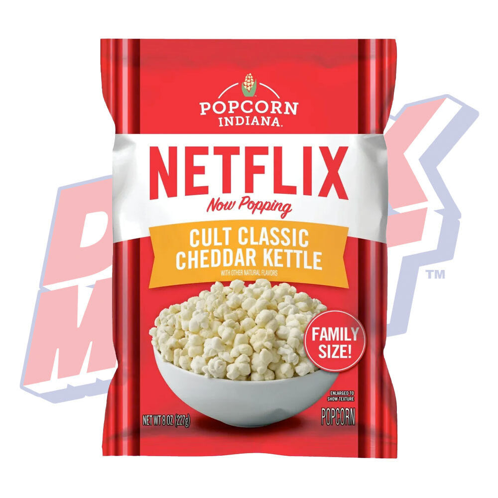 Popcorn Indiana Netflix Cult Classic Cheddar Kettle Corn - 8 oz