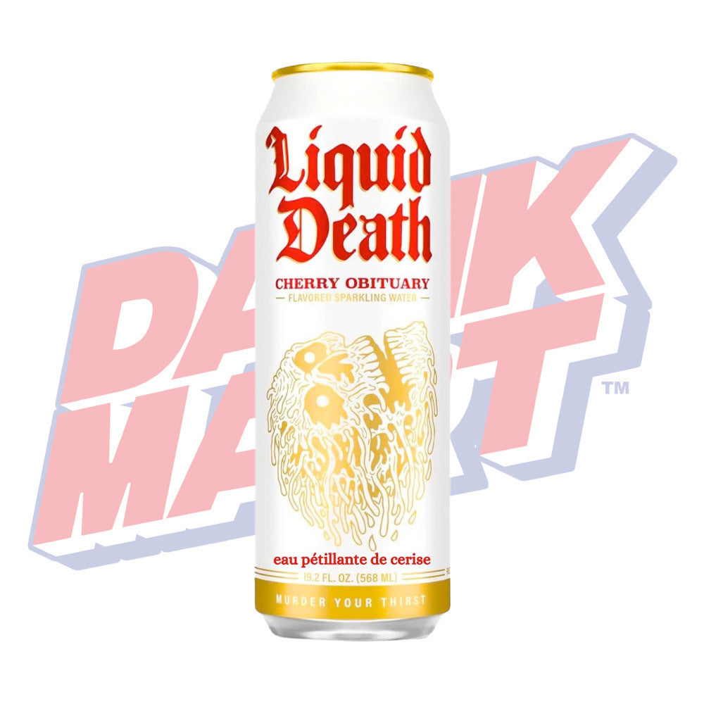 Liquid Death Sparking Water Cherry Obituary - 568ml