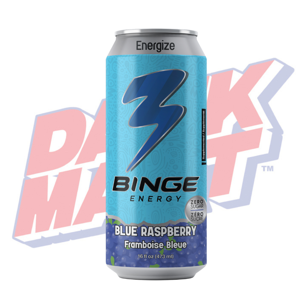 Binge Energy Blue Raspberry Zero Sugar - 473ml