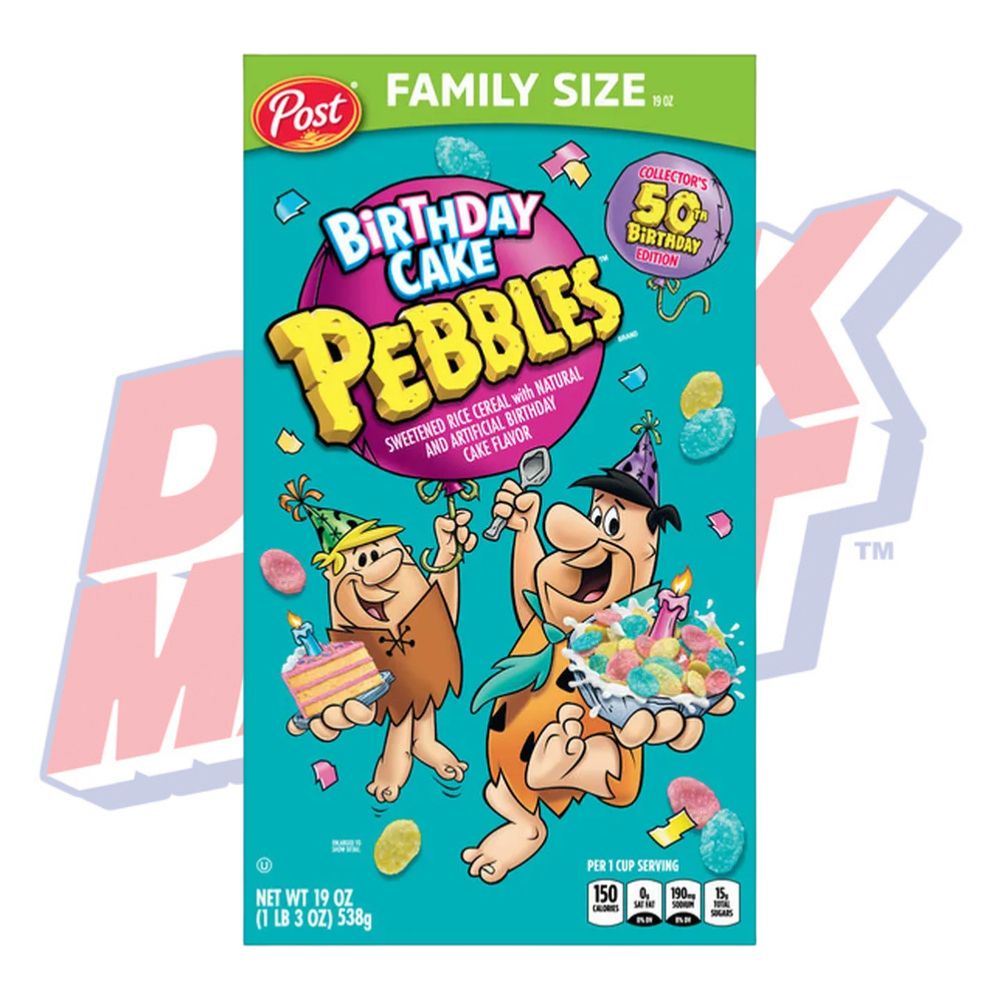 Birthday Cake Fruity Pebbles (Family Size) - 19oz