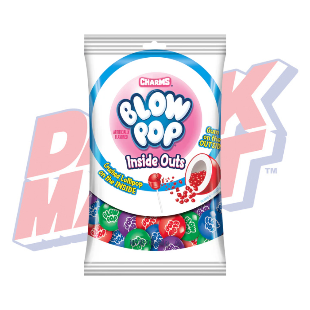 Blow Pop Inside Outs Gumballs - 7oz
