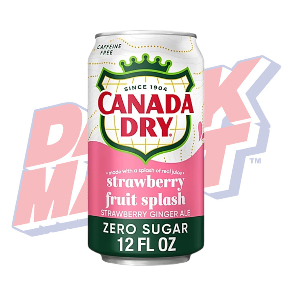 Canada Dry Strawberry Fruit Splash Zero Sugar - 355ml