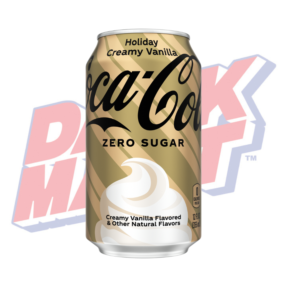 Coca Cola Holiday Creamy Vanilla Zero Sugar - 355ml