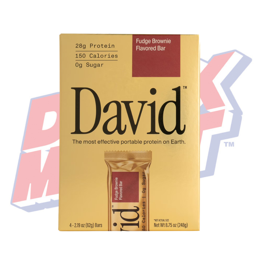 David Protein Bars Fudge Brownie 4pk - 8.75oz