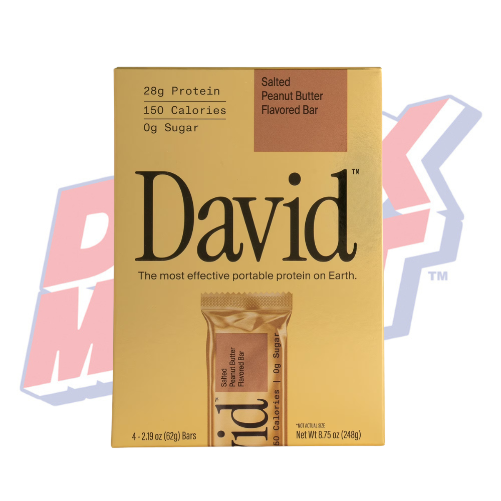 David Protein Bars Salted Peanut Butter 4pk - 8.75oz