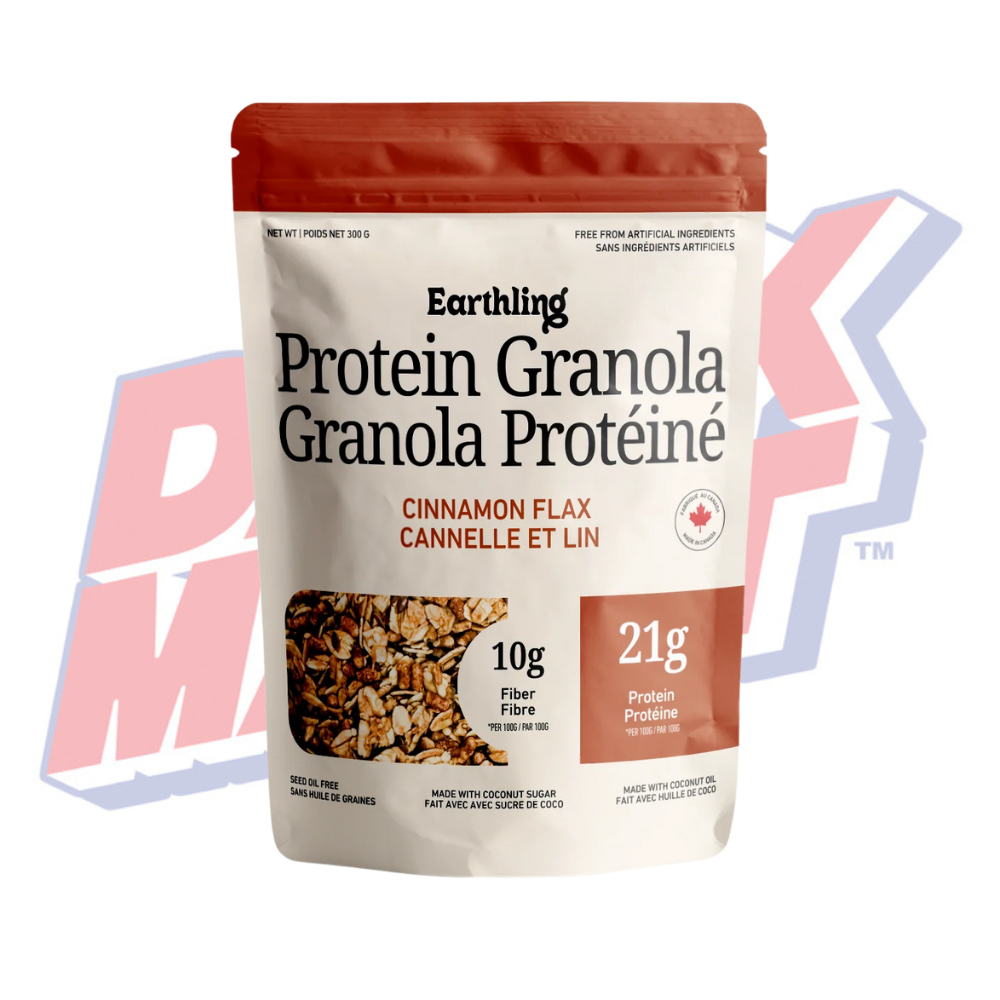 Earthling Cinnamon Flax Protein Granola - 300g