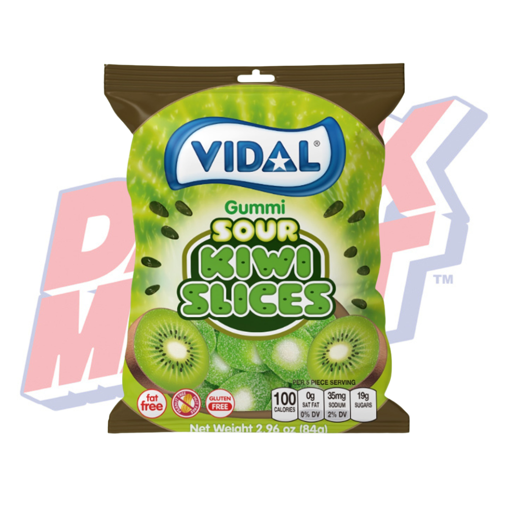 Gummi Sour Kiwi Slices - 2.96oz