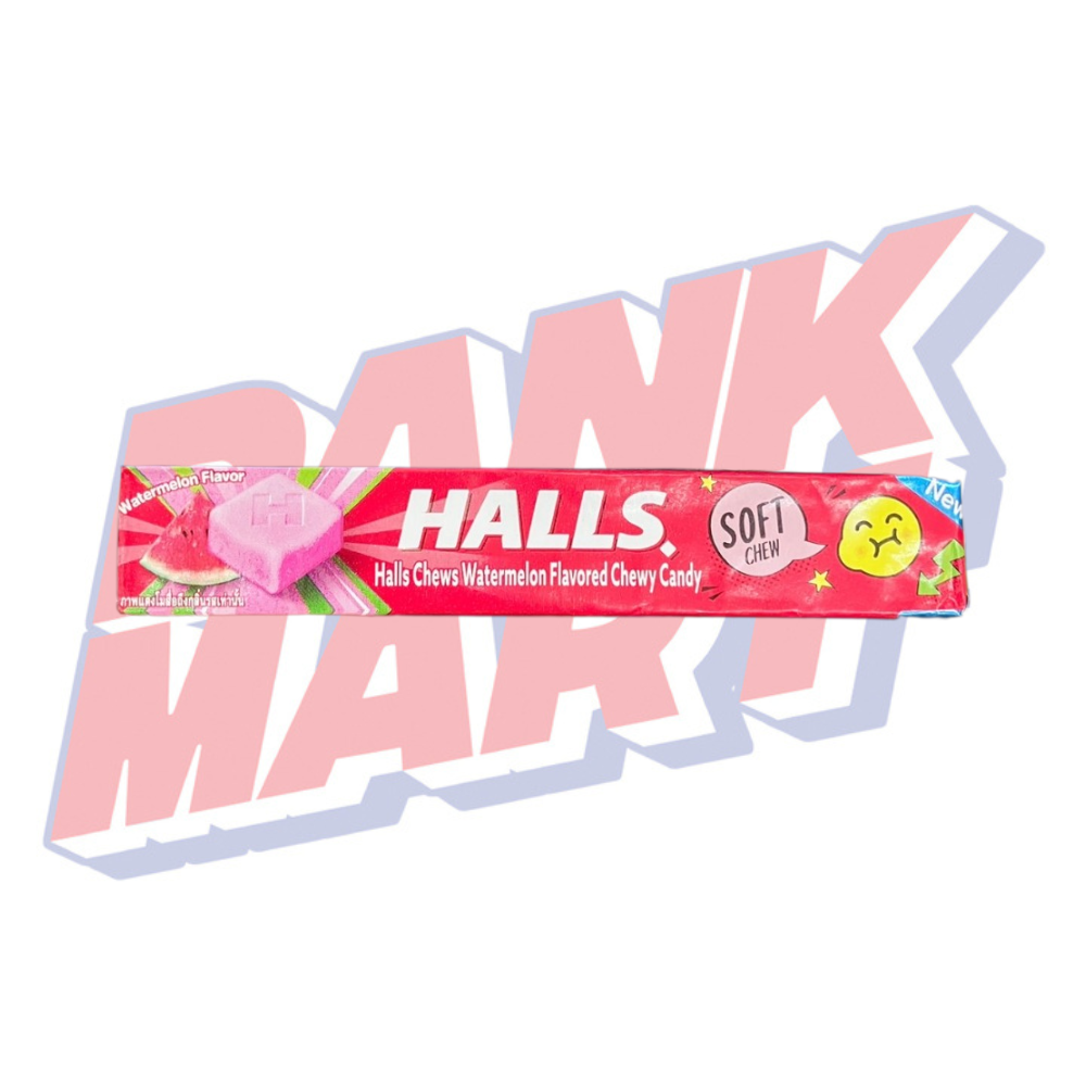 Halls Chews Watermelon Chewy Candy (Thailand)