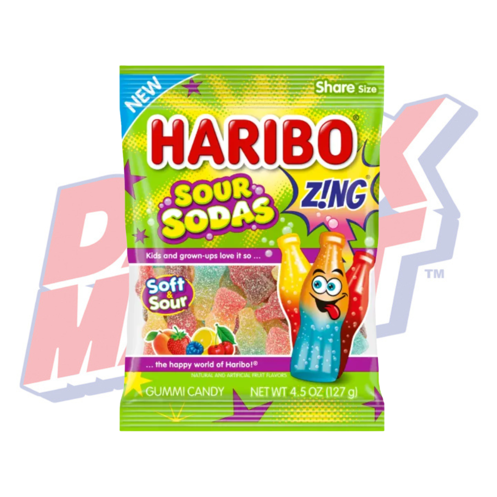 Haribo Sour Sodas Zing - 4.5oz