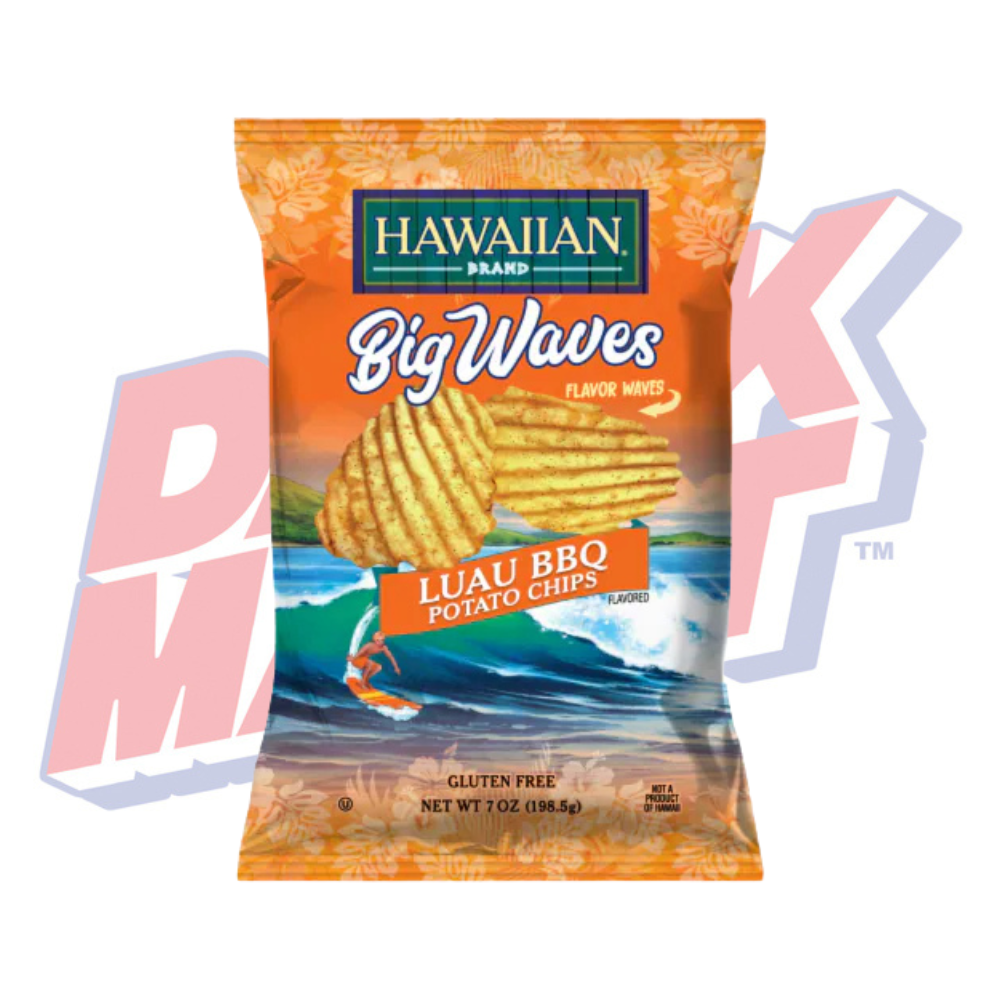 Hawaiian Big Waves Luau BBQ Chips - 7.5oz