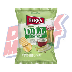 Herr's Creamy Dill Pickle Ripple Chips - 2.5oz
