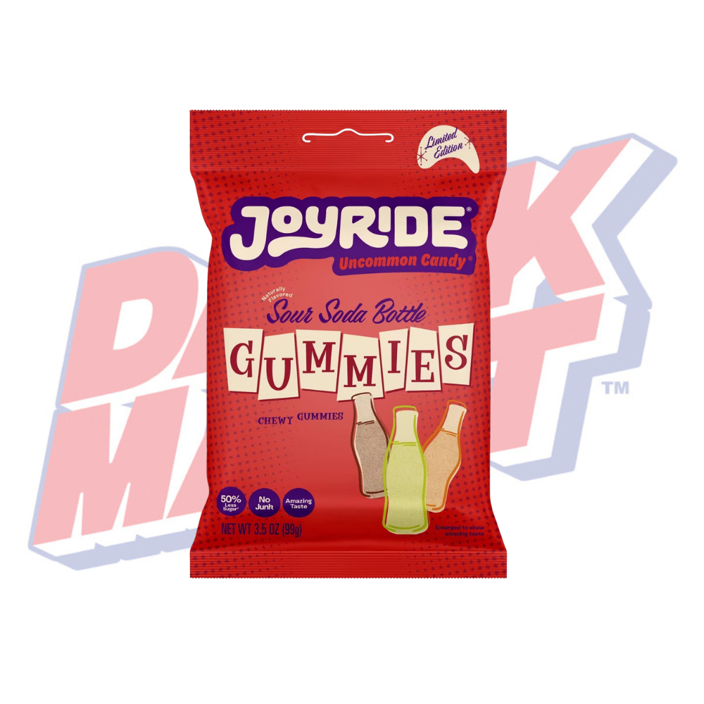 Joyride Sour Soda Bottle Gummy Candy - 3.5oz