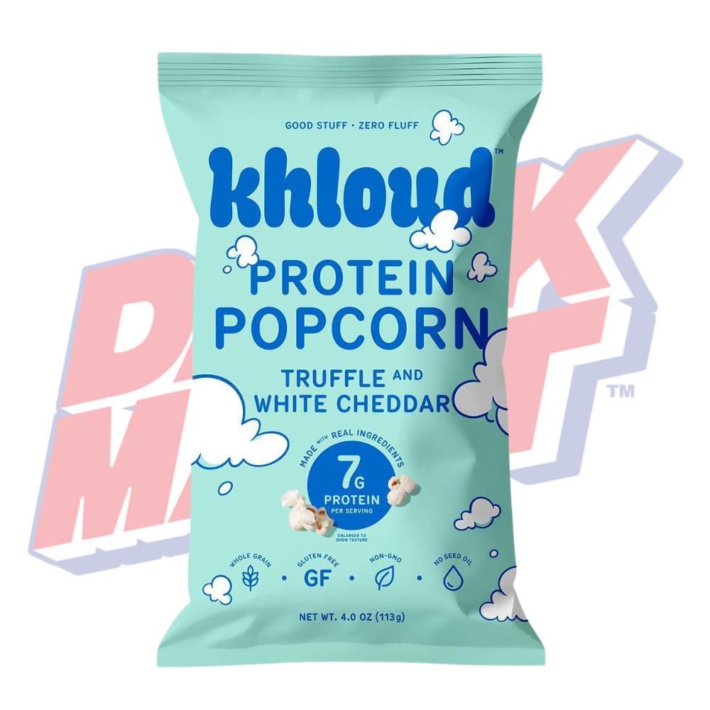 Khloud Truffle and White Cheddar Protein Popcorn - 4oz
