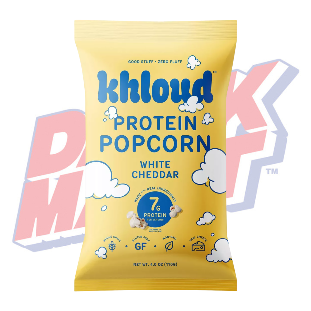 Khloud White Cheddar Protein Popcorn - 4oz