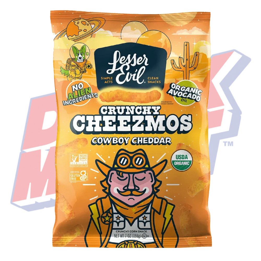 Lesser Evil Crunchy Cheezmos Cowboy Cheddar - 7oz