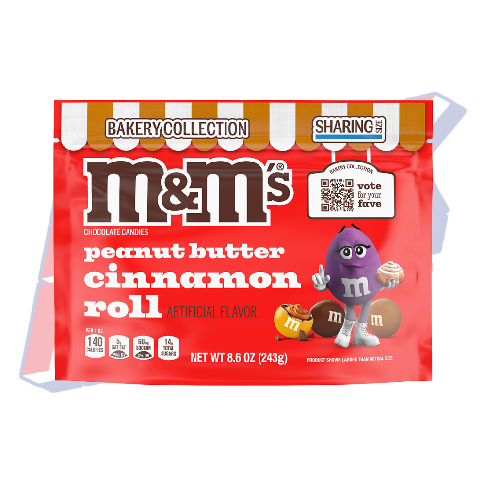 M&M's Peanut Butter Cinnamon Roll Share Size - 8.6oz