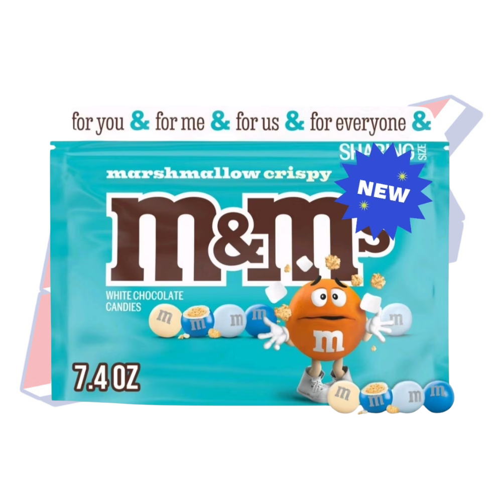 M&M's White Chocolate Marshmallow Crispy Sharing Size - 7.4oz