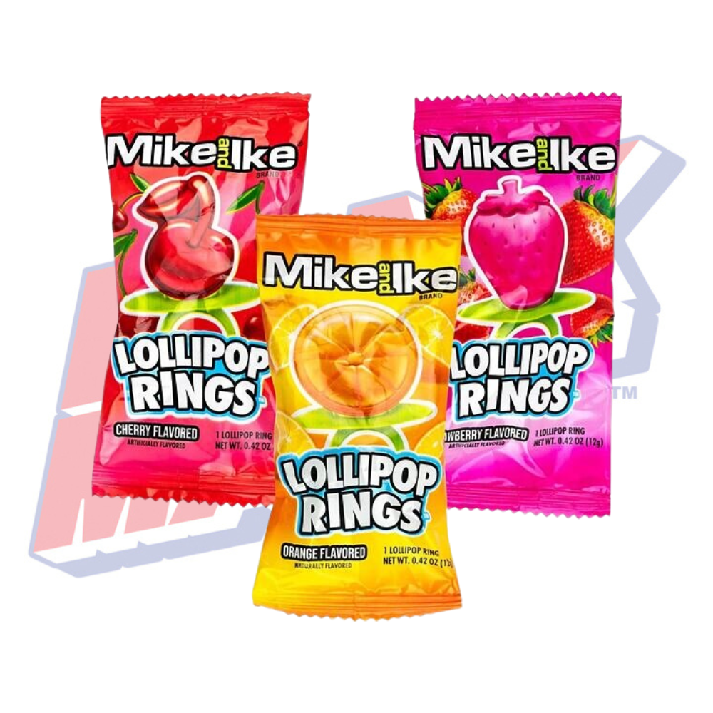 Mike & Ike Lollipop Rings - 12g