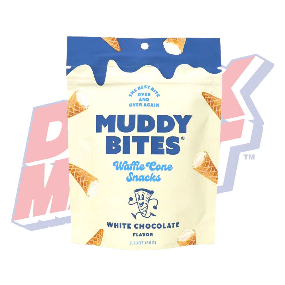 Muddy Bites White Chocolate Cones - 66g