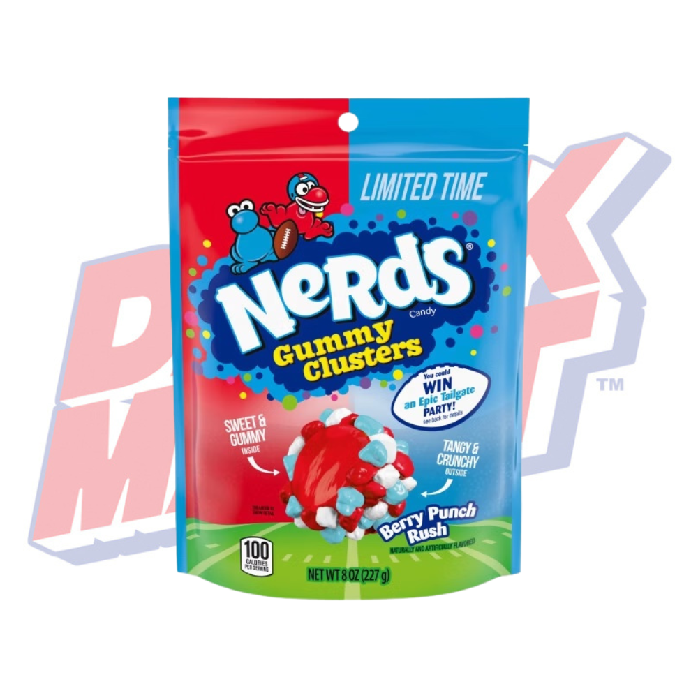 Nerds Gummy Clusters Stand Up Bag Berry Punch Rush - 227g