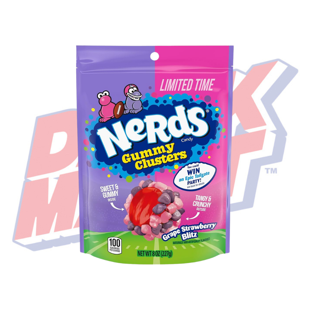 Nerds Gummy Clusters Stand Up Bag Grape Strawberry - 227g