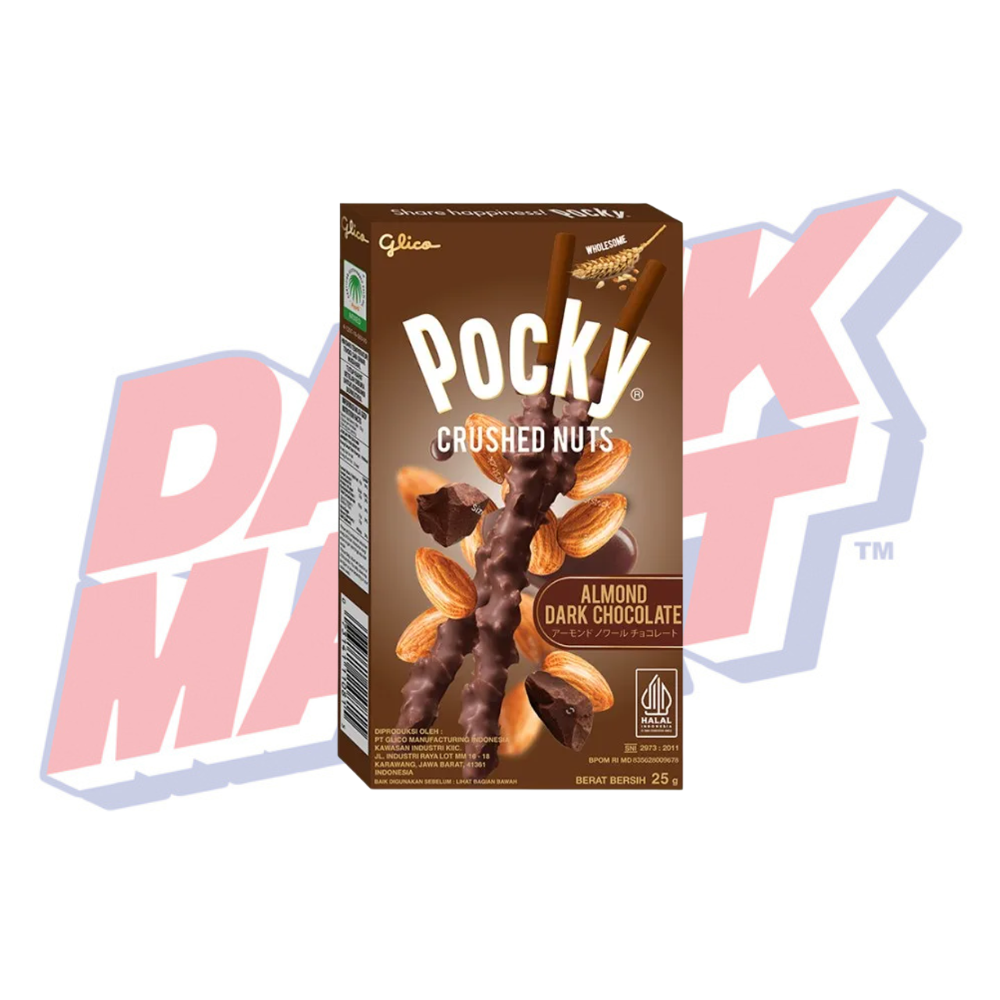 Pocky Crushed Nuts Almond Noir Chocolate (Thailand) - 25g