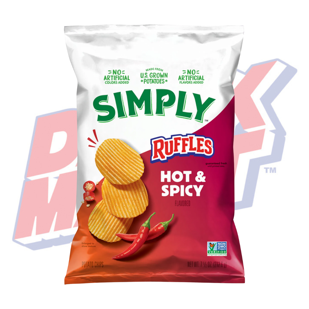 Ruffles Simply Hot & Spicy - 7.5oz