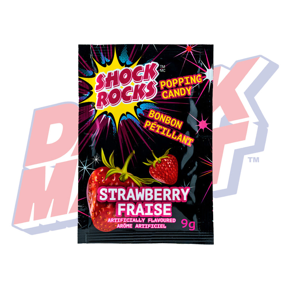 Shock Rocks Popping Candy Strawberry - 9g