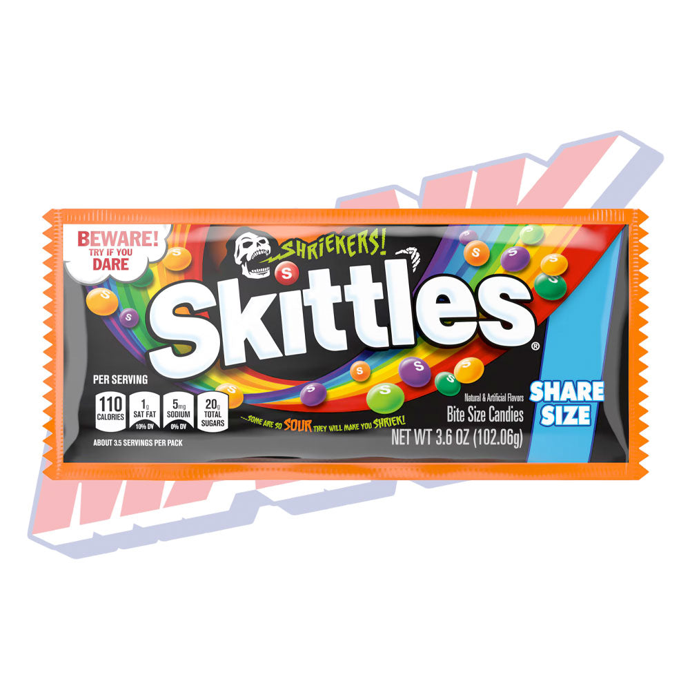 Skittles Sour Shriekers King Size - 3.6oz