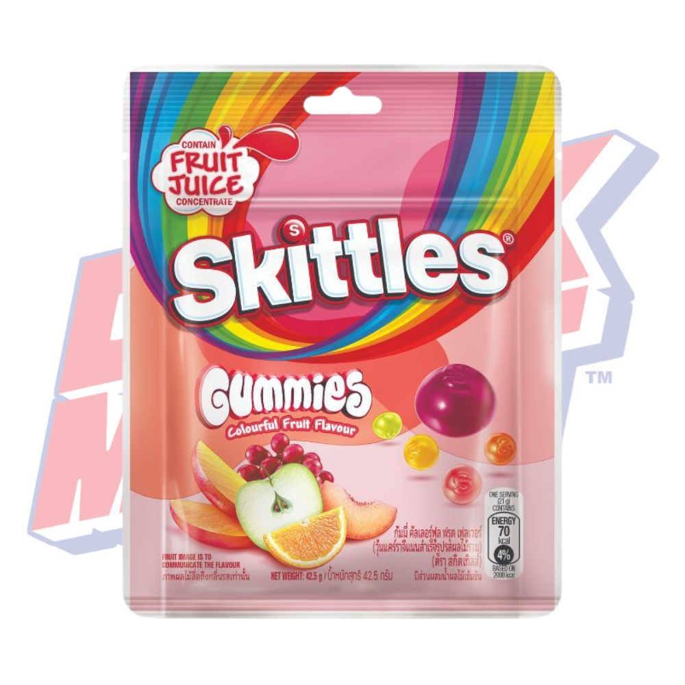 Skittles Gummies Colourful Fruit (China) - 42.5g